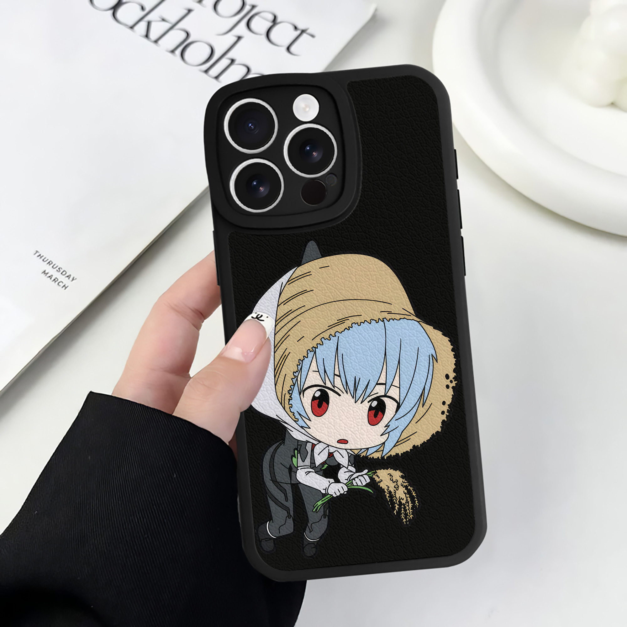 （画像用） EVA 新世紀エヴァンゲリオン 【iPhone 16シリーズ対応】シリコンスマホケース（レザー調） 材質：シリコン